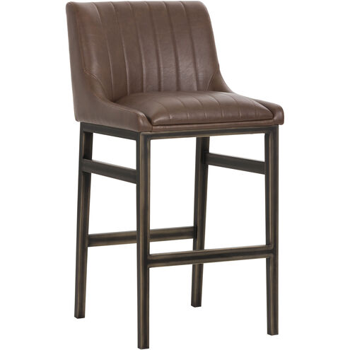 Halden 40.5 inch Vintage Cognac Barstool
